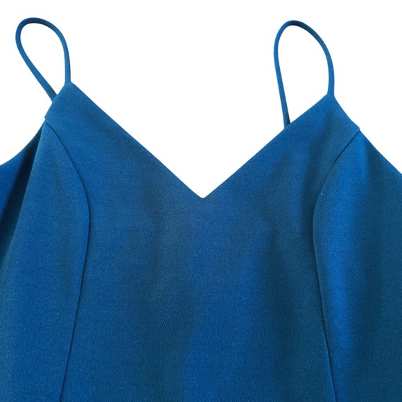 FOREVER YOUR GIRL BODYCON DRESS teal blue HOCO sz Small LuLu cocktail party 938 - Picture 8 of 13